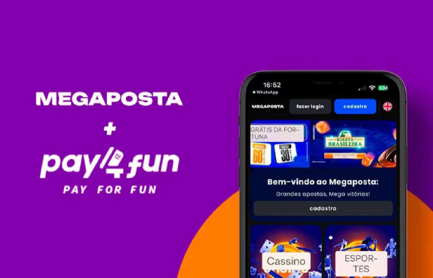 Empresa de pagamentos Pay4Fun anuncia Megaposta como nova integração 