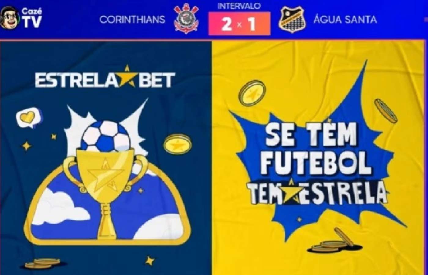 EstrelaBet fecha patrocínio das transmissões do Paulistão e Brasileirão na CazéTV