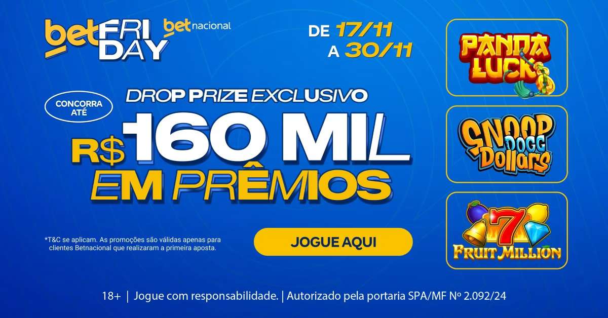 BetFriday Cassino Betnacional: prêmios aleatórios diariamente