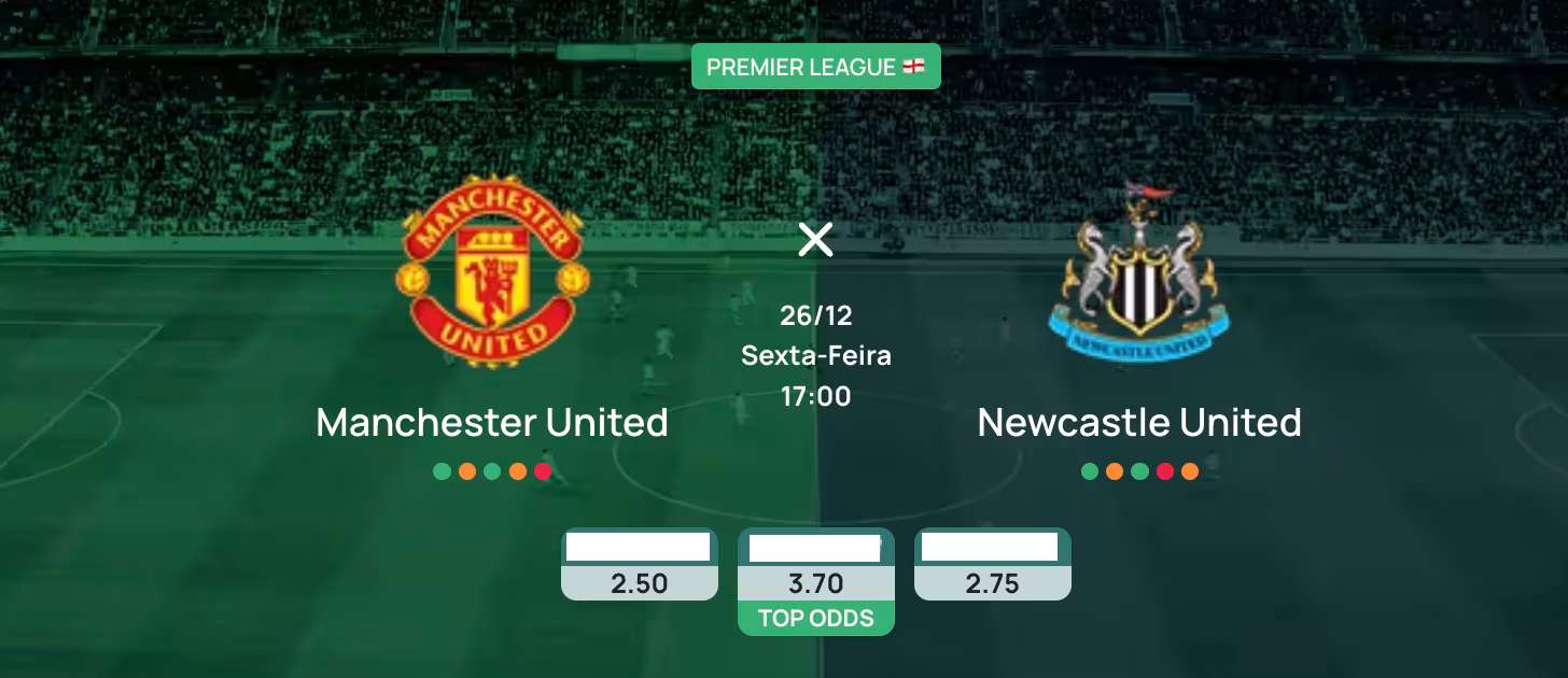 Manchester United x Newcastle: Palpite, Onde Assistir, Escalações - Premier League (26/12)
