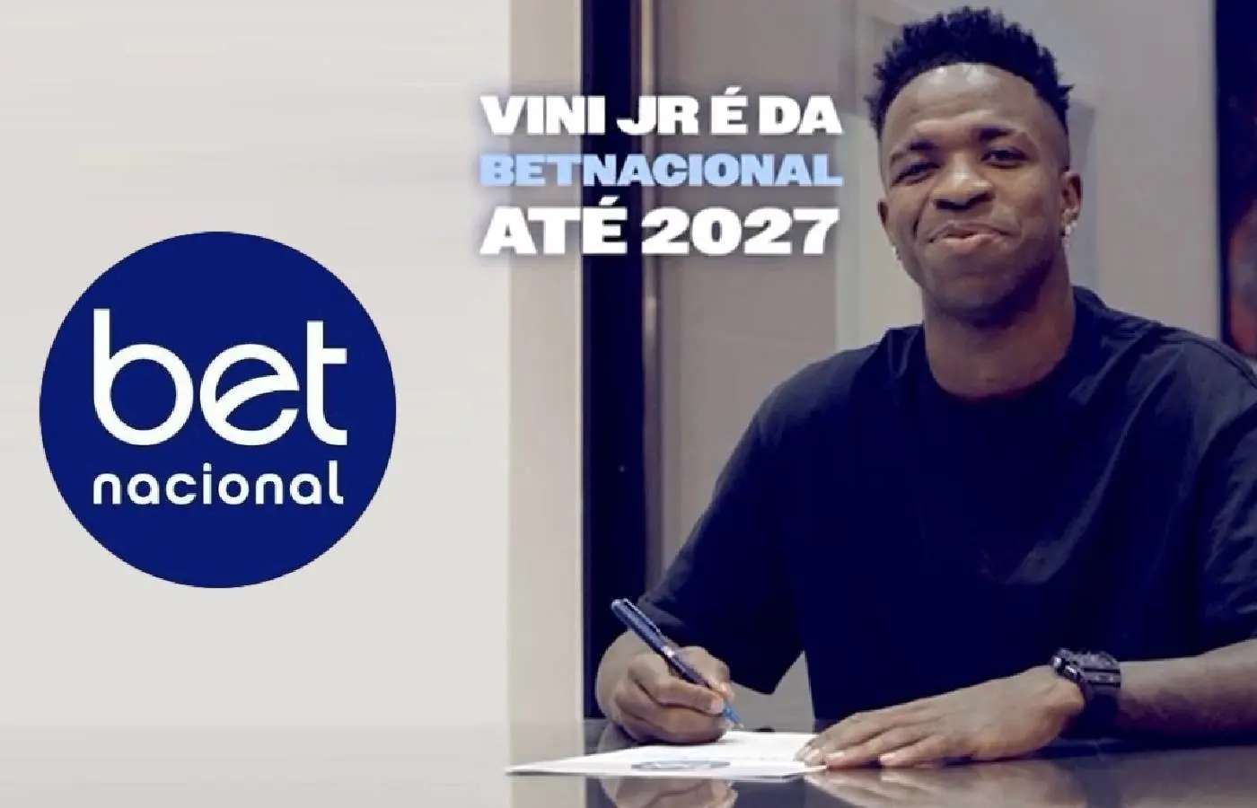 Betnacional anuncia renovação de contrato e Vini Jr. como embaixador até 2027 