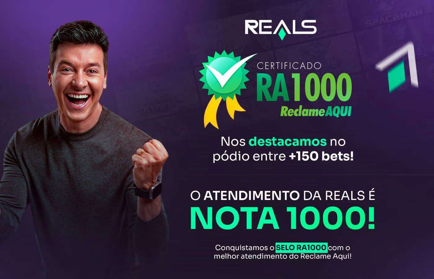 Reals conquista selo máximo e indicação a prêmio no site Reclame AQUI 