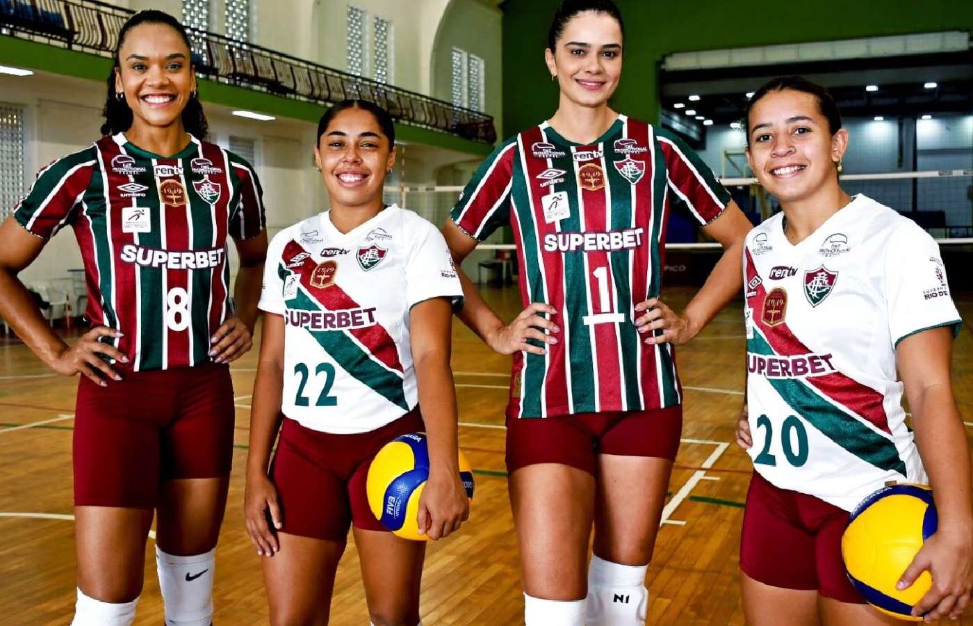 Vôlei feminino do Fluminense anuncia Superbet como novo patrocinadora máster