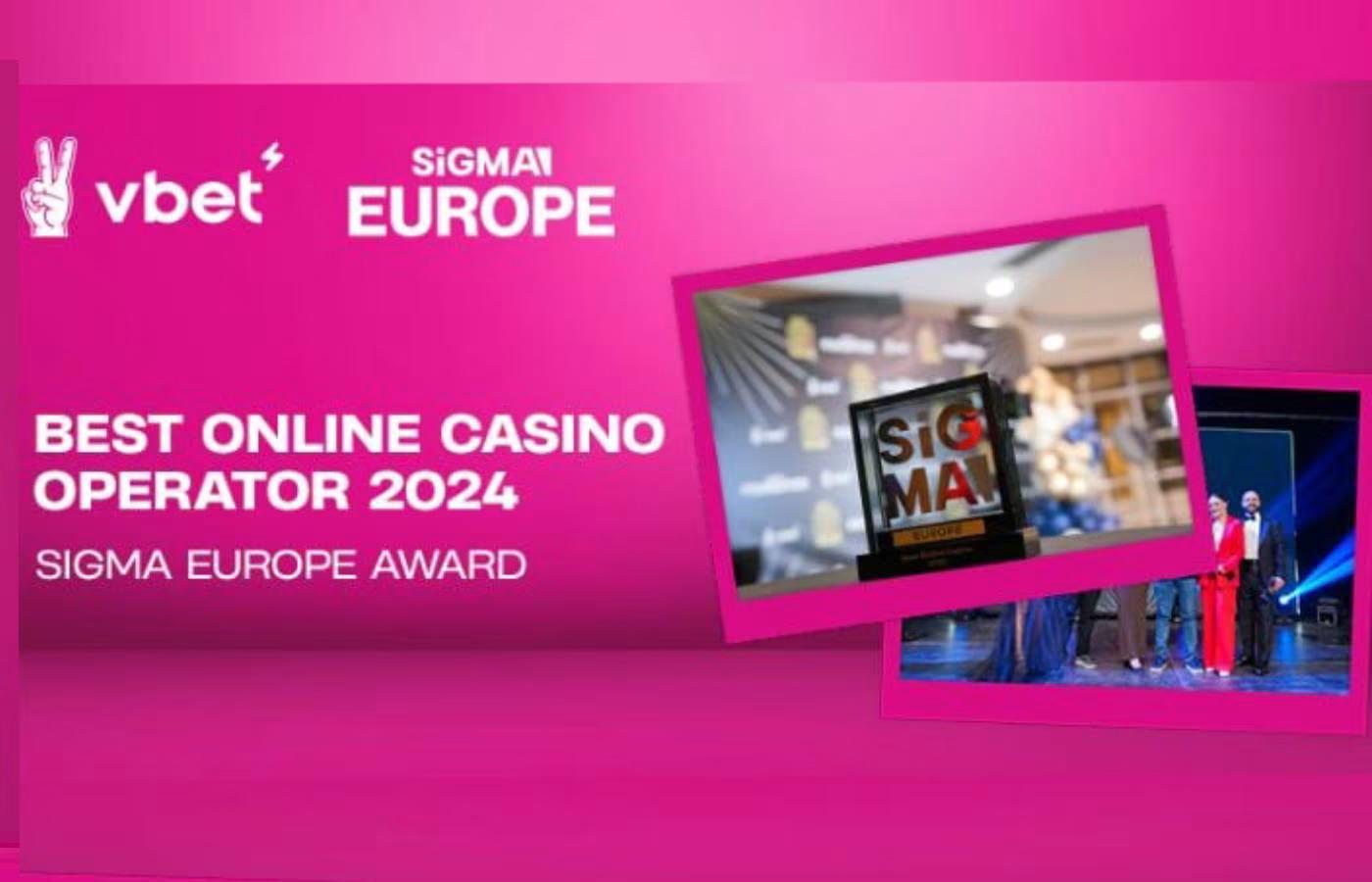 VBet vence no SiGMA Europe como "Melhor Operador de Cassino Online 2024’"