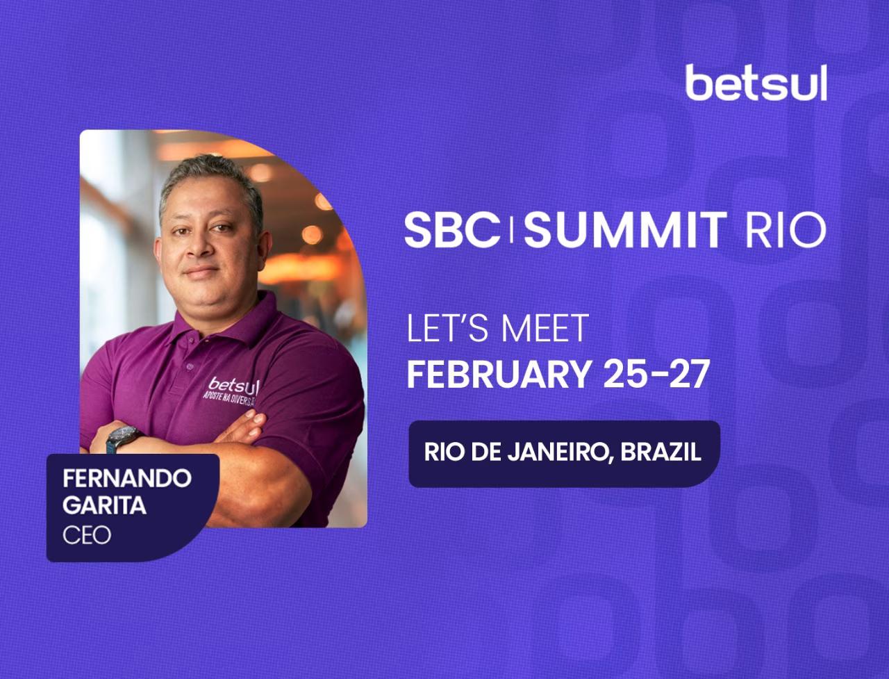 Fernando Garita, CEO da Betsul, aborda regulamentação no SBC Summit Rio 2025