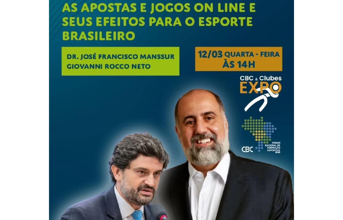 José Francisco Manssur, ex-Assessor da Fazenda, será um dos palestrantes no CBC & Clubes Expo