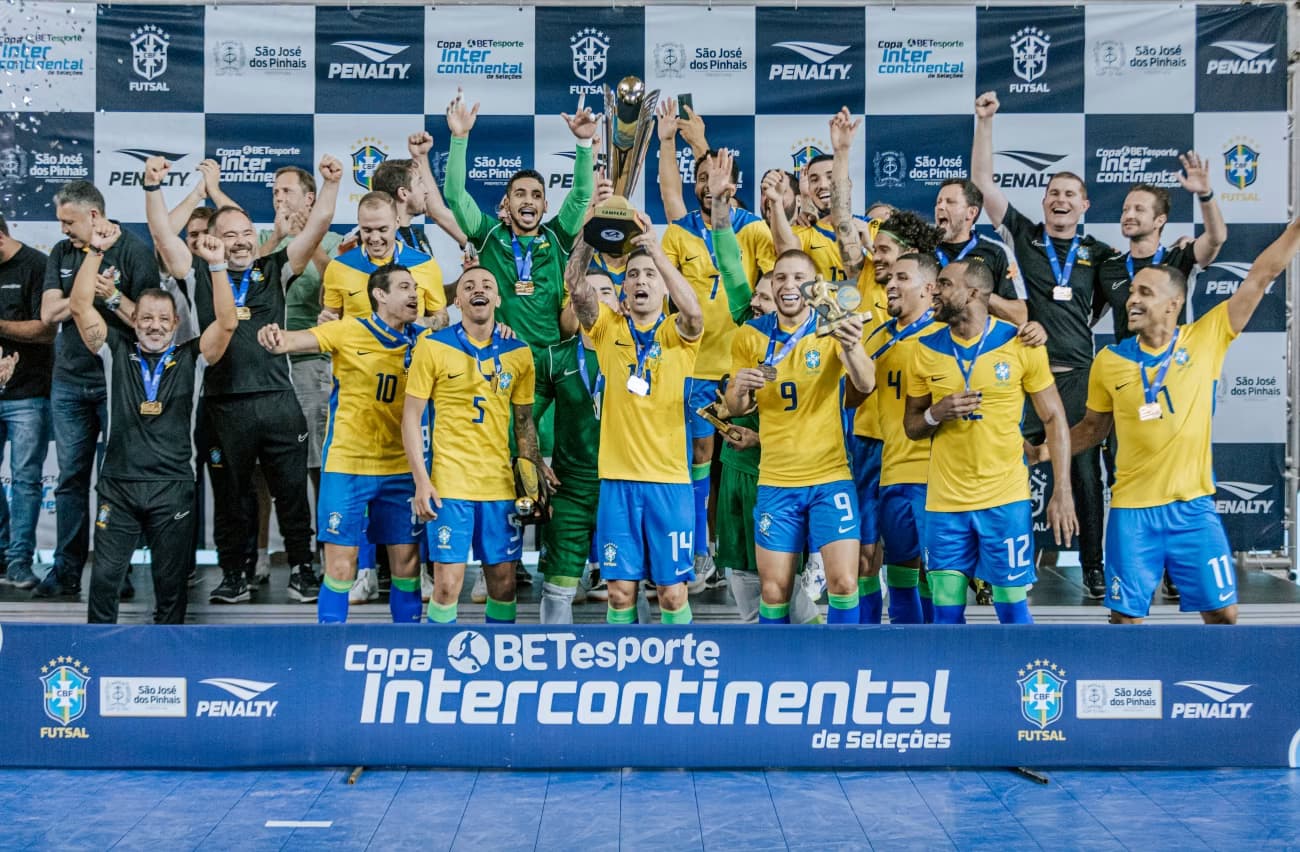 BETesporte patrocina torneio de futsal vencido de forma invicta pela Seleção Brasileira