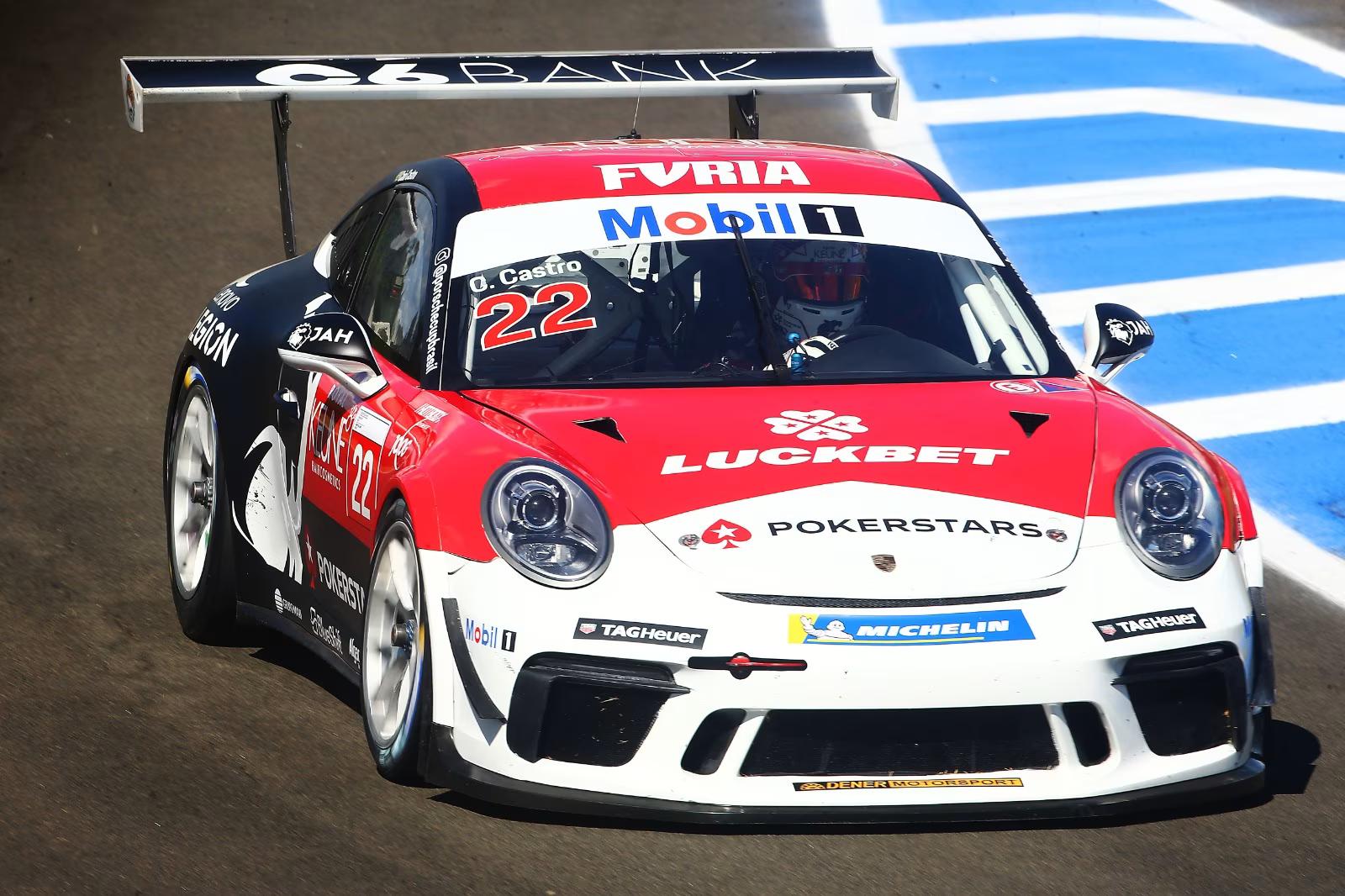 LuckBet patrocina equipe de Caio Castro na Porsche Cup Brasil