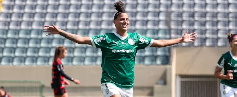 Palmeiras e Sportingbet lançam ação histórica para homenagear Amanda Gutierres, finalista da Bola de Ouro