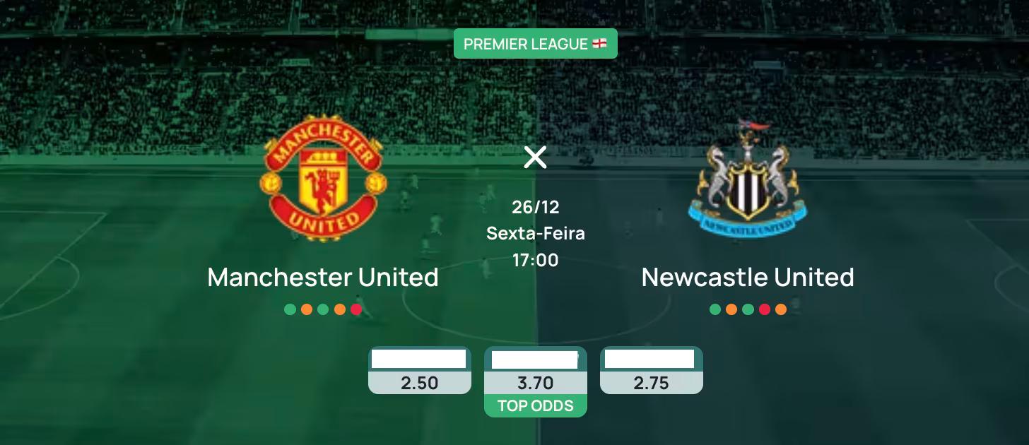 Manchester United x Newcastle: Palpite, Onde Assistir, Escalações - Premier League (26/12)