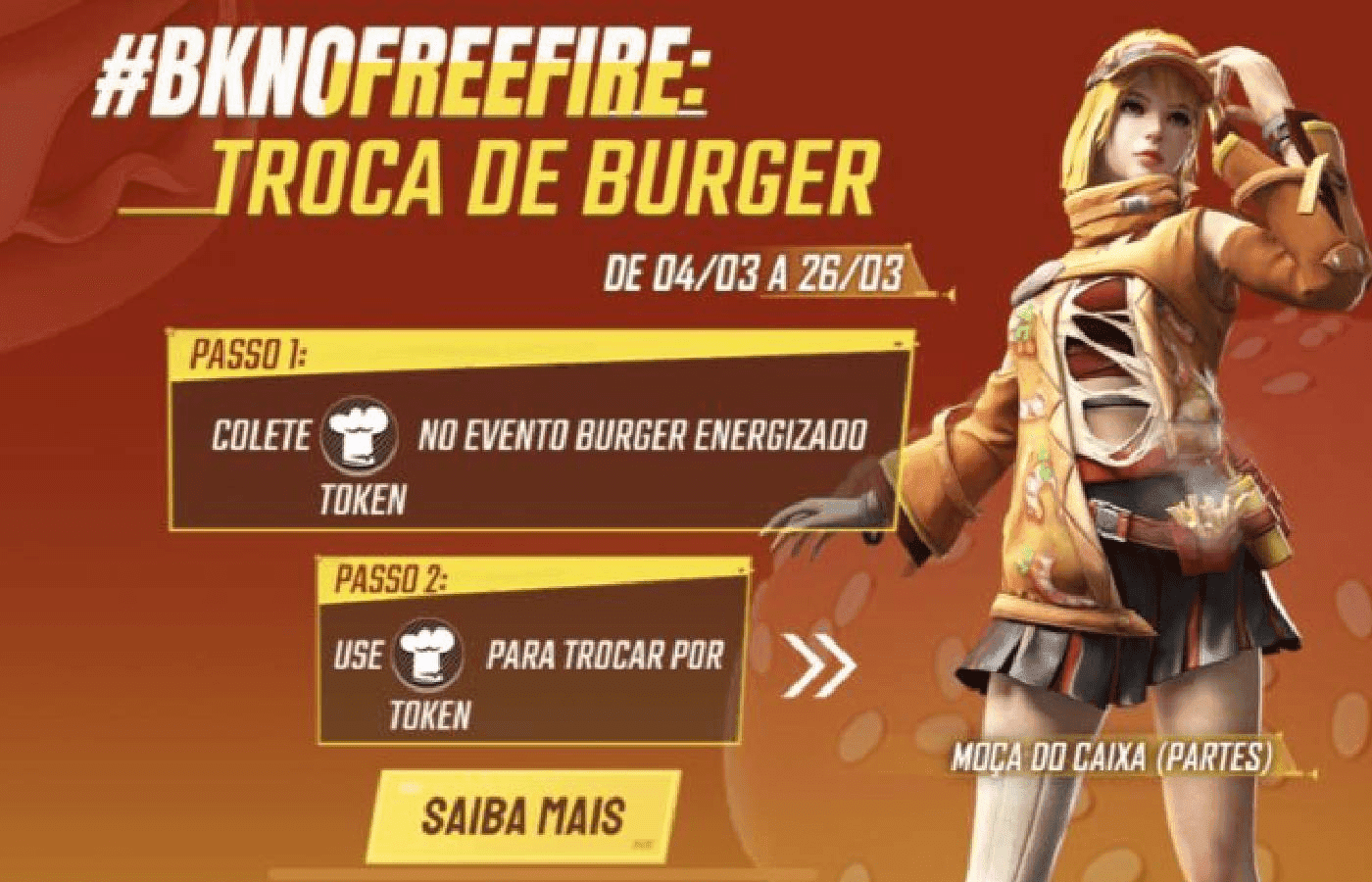 BK lança combo e recompensas Free Fire de olho no mercado gamer