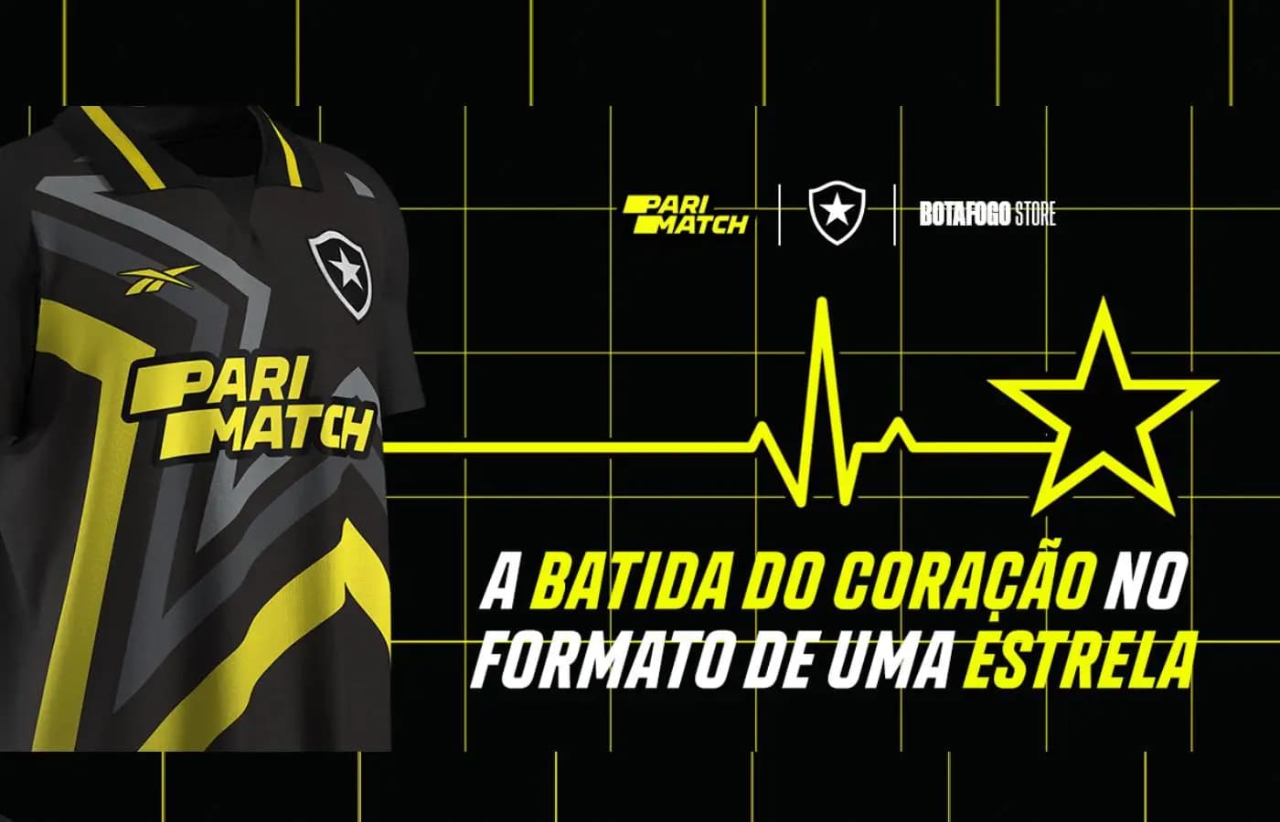 "Uma noite estelar": PariMatch inova em lançamento de uniforme IV do Botafogo