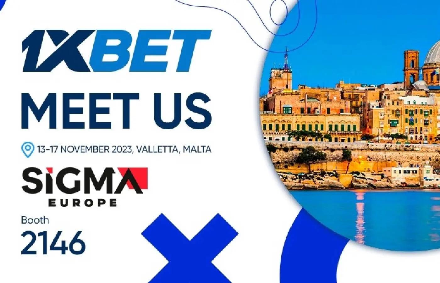 1xBet celebra exposição no SiGMA Europe e indicação em três categorias da premiação 