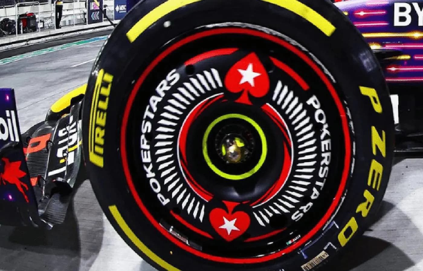 PokerStars inaugura patrocínio nas rodas da Red Bull no GP de Las Vegas 