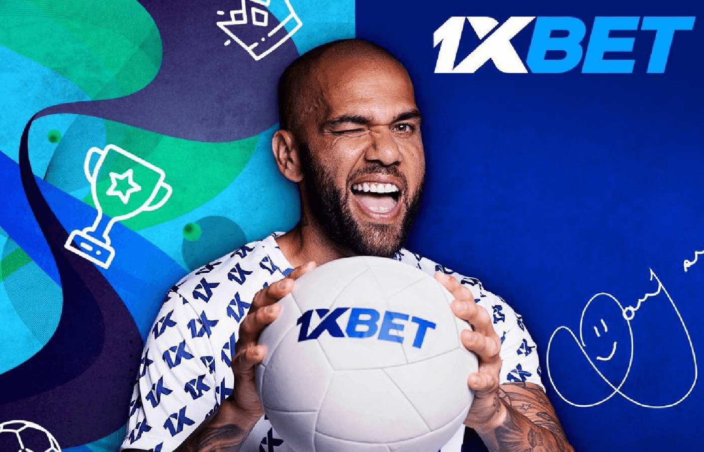 Na seleção de Tite, Daniel Alves é o novo embaixador global da 1xBet