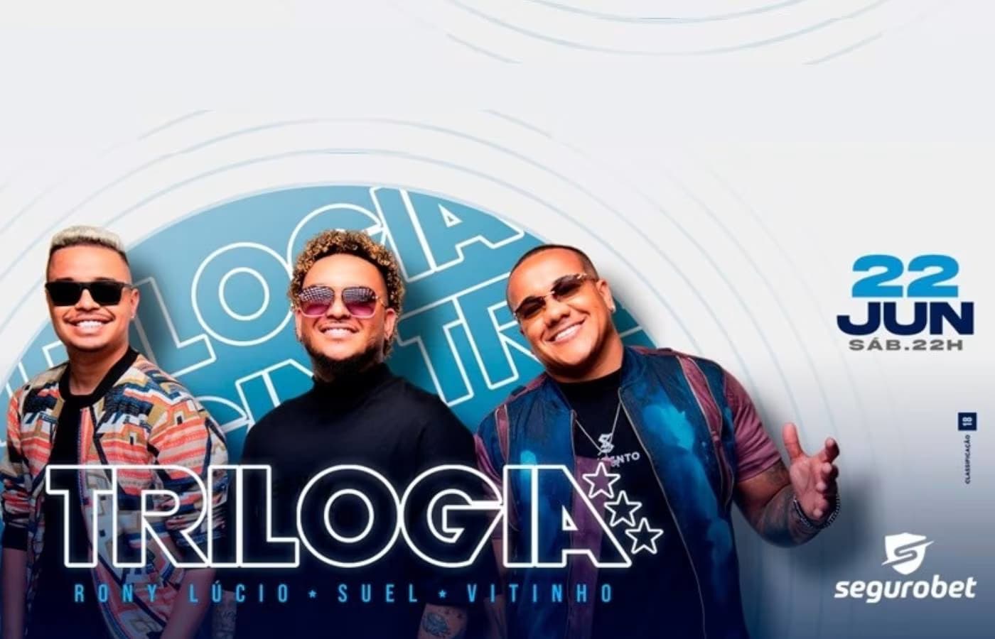 SeguroBet faz ação para novos usuários valendo ingresso para show Trilogia