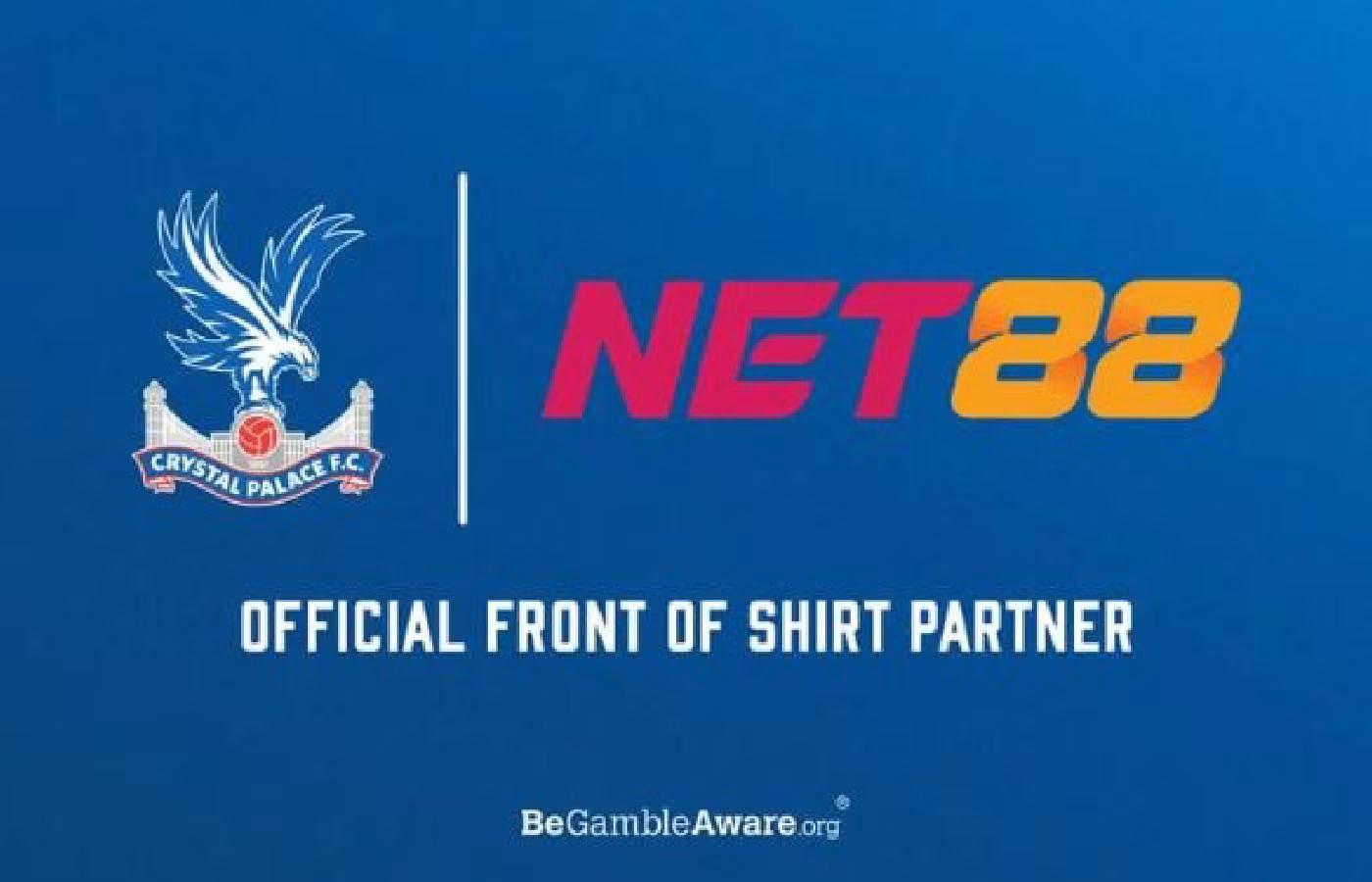Net88 é a nova patrocinadora máster do Crystal Palace, em maior contrato da história do clube 