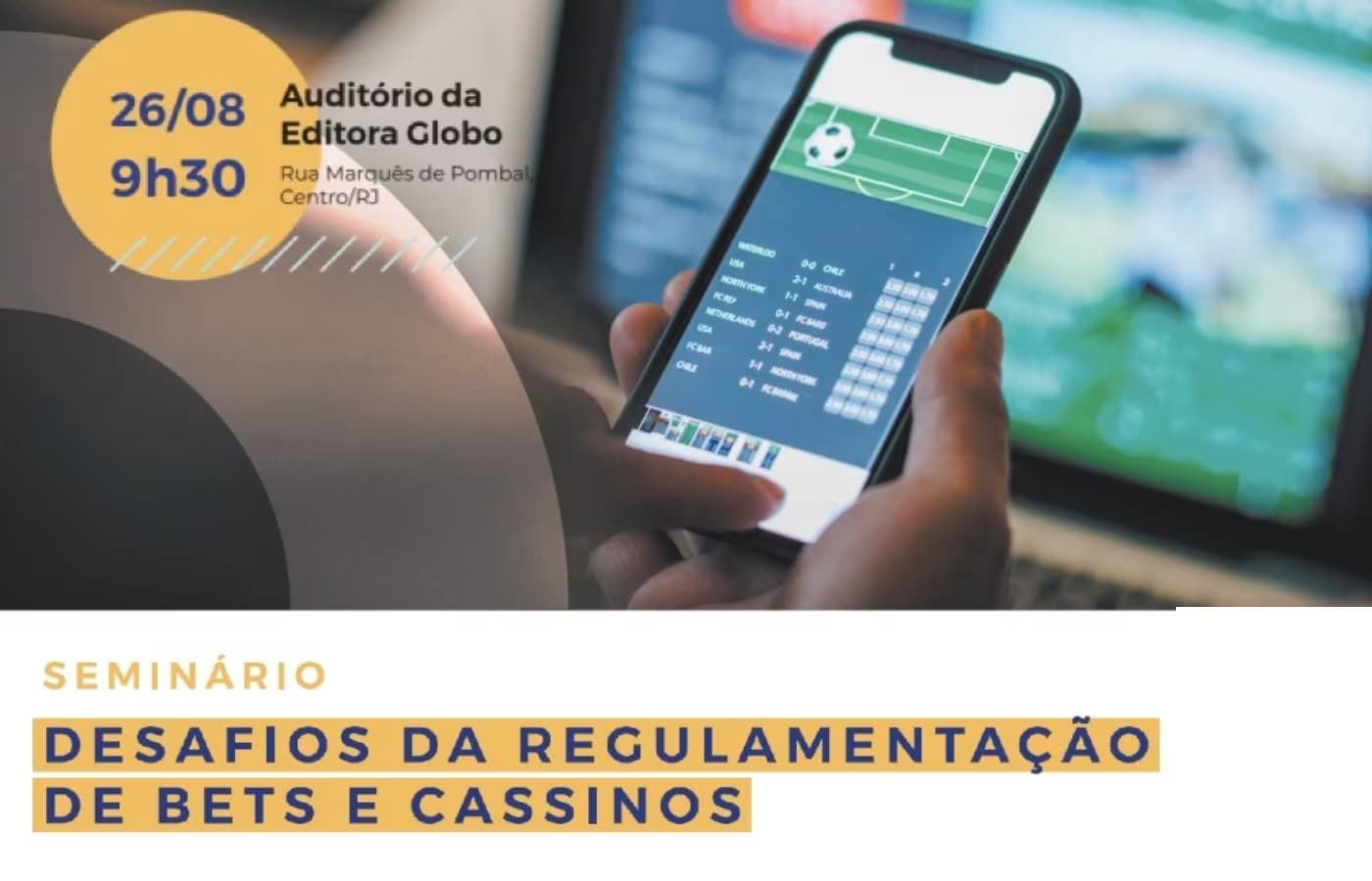 Globo promove seminário sobre regulamentação das bets e cassinos no Brasil 