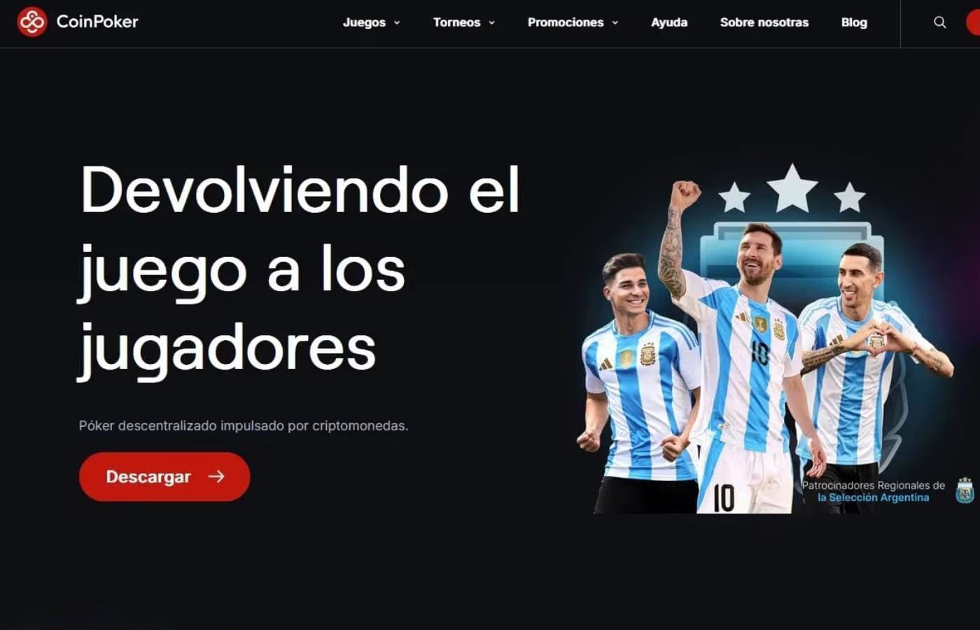 Federação Argentina de Futebol anuncia parceria com plataforma CoinPoker 