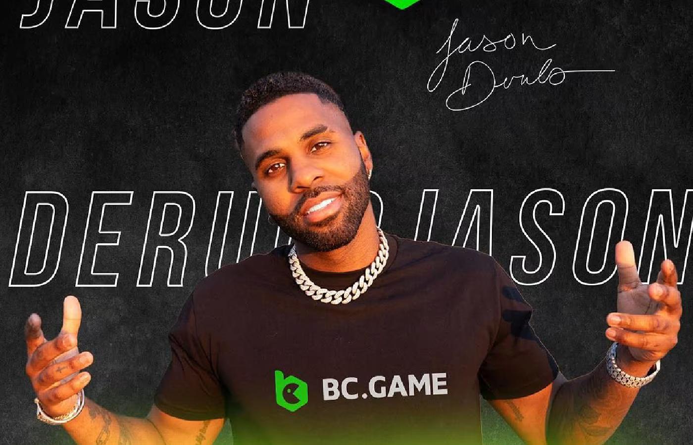 BC.GAME anuncia cantor Jason Derulo como novo embaixador 