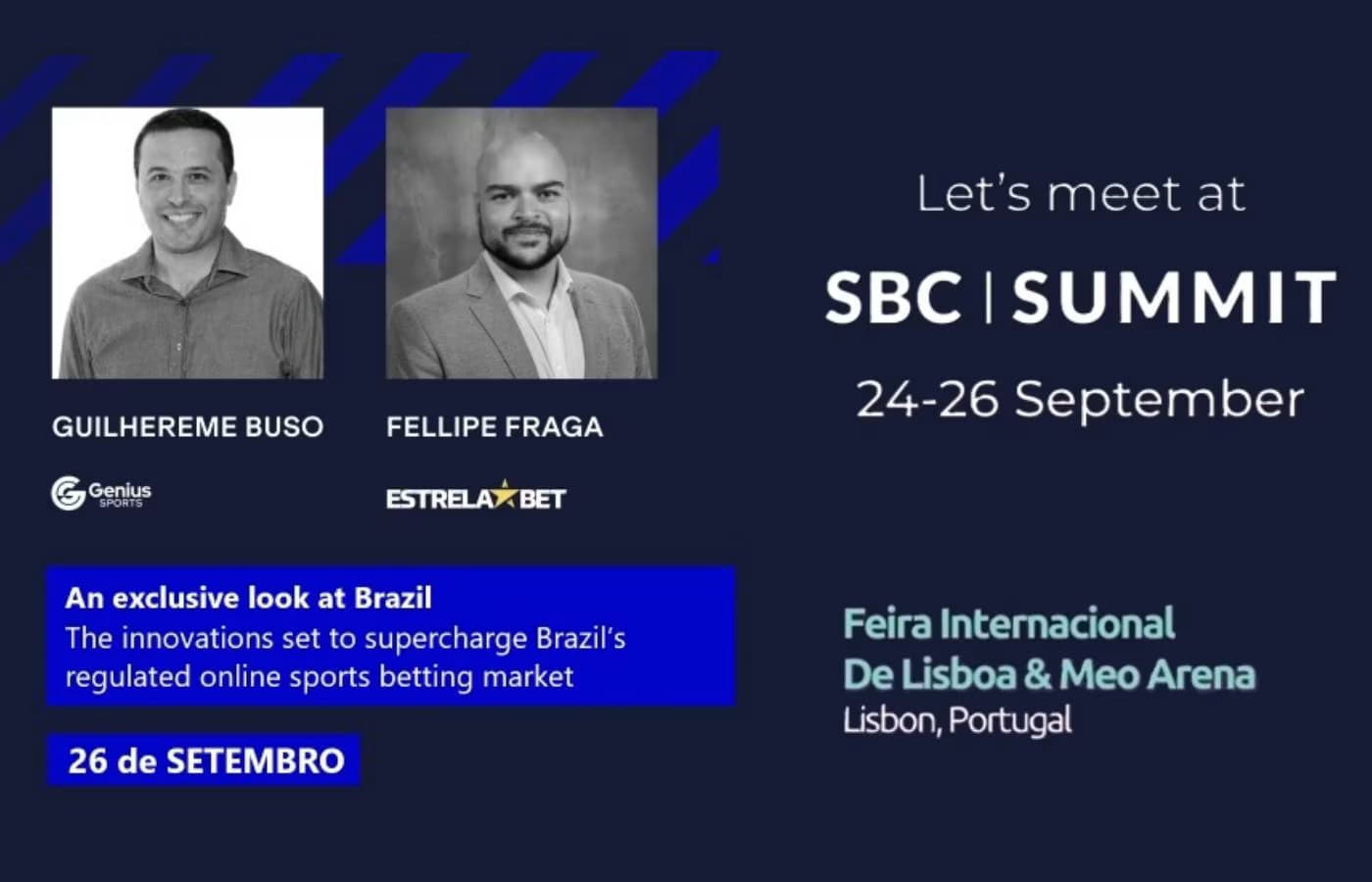 EstrelaBet e Genius Sports fecham SBC Summit com coletiva sobre mercado brasileiro 