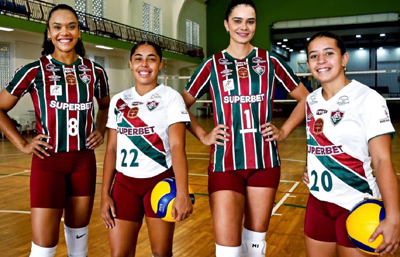Vôlei feminino do Fluminense anuncia Superbet como novo patrocinadora máster