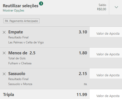 Bilhete Pronto Ousado