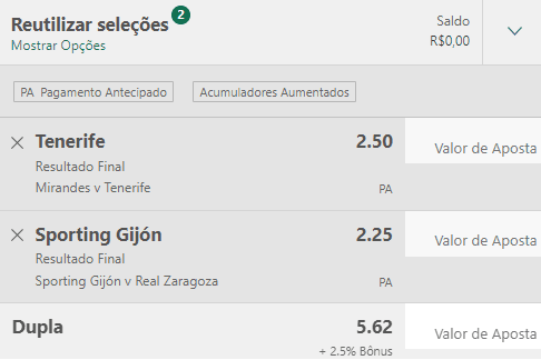 Bilhete Pronto Ousado