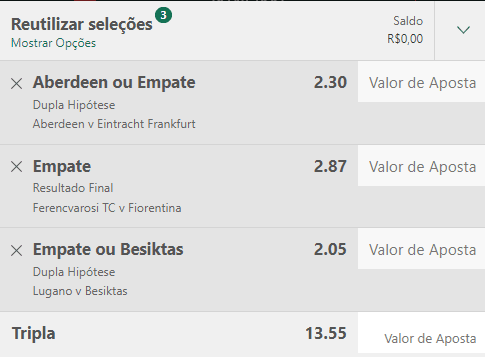 Bilhete Pronto Ousado