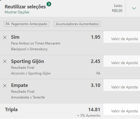 Bilhete Pronto Ousado