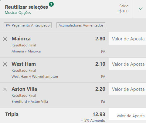Bilhete Pronto Ousado