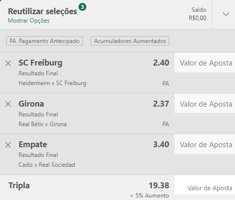 Bilhete Pronto Ousado