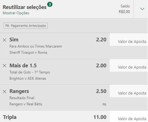 Bilhete Pronto Ousado