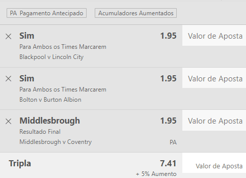 Bilhete Pronto Ousado
