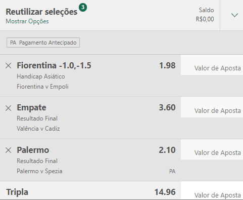 Bilhete Pronto Ousado