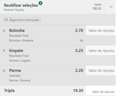 Bilhete Pronto Ousado