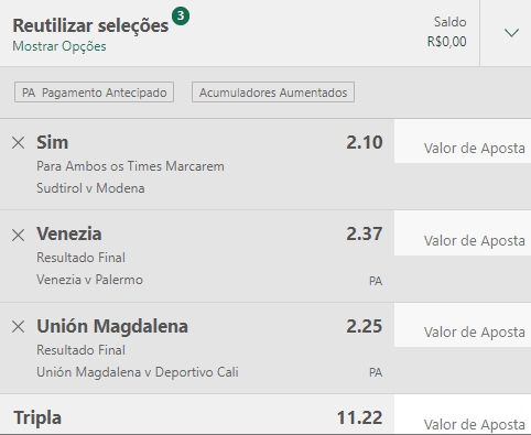Bilhete Pronto Ousado