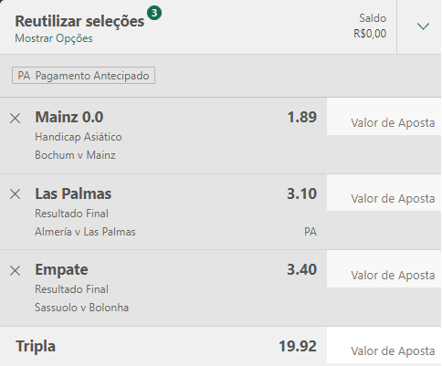 Bilhete Pronto Ousado