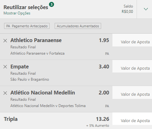 Bilhete Pronto Ousado