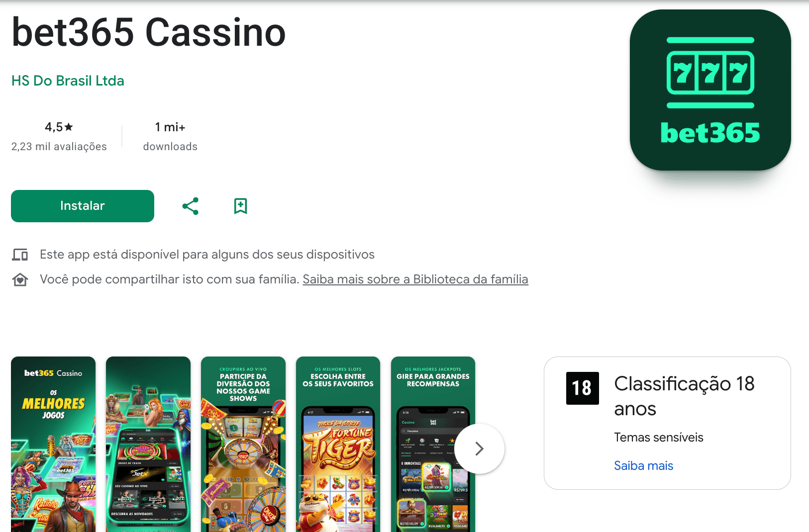 app casino baixar