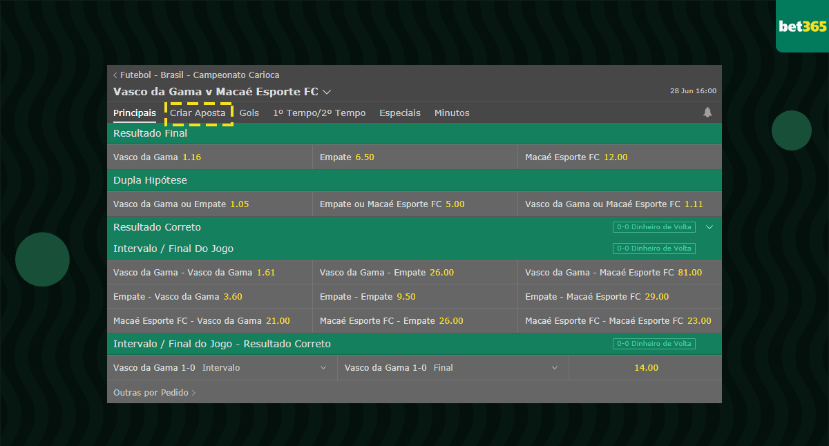 bet365 criar aposta