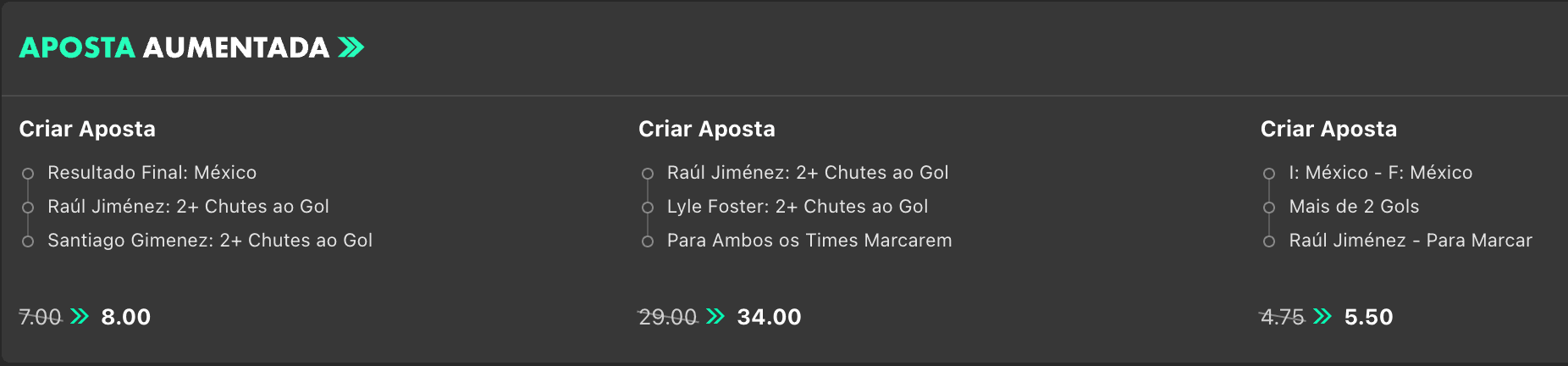 bet365 criar aposta aumentada