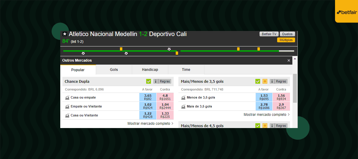 apostas ao vivo betfair