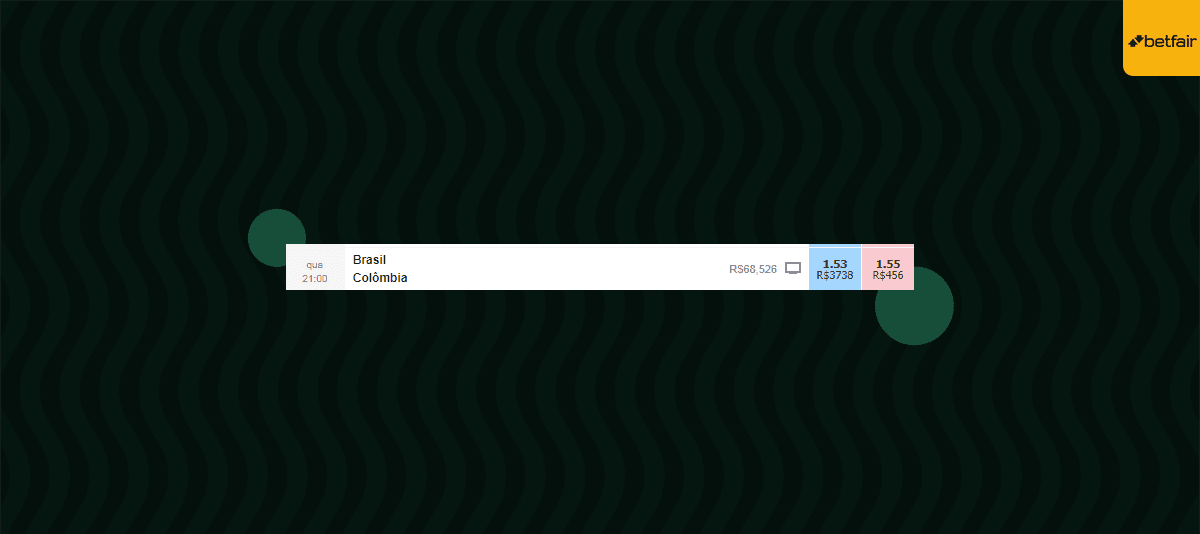 odds brasil x colombia