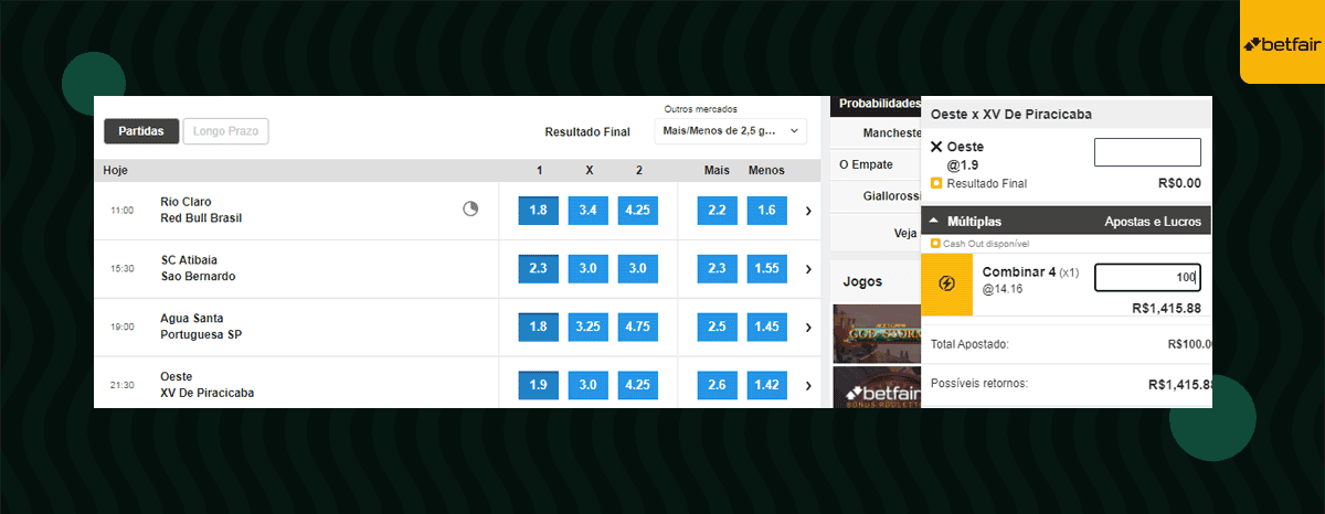 odds acumuladas betfair
