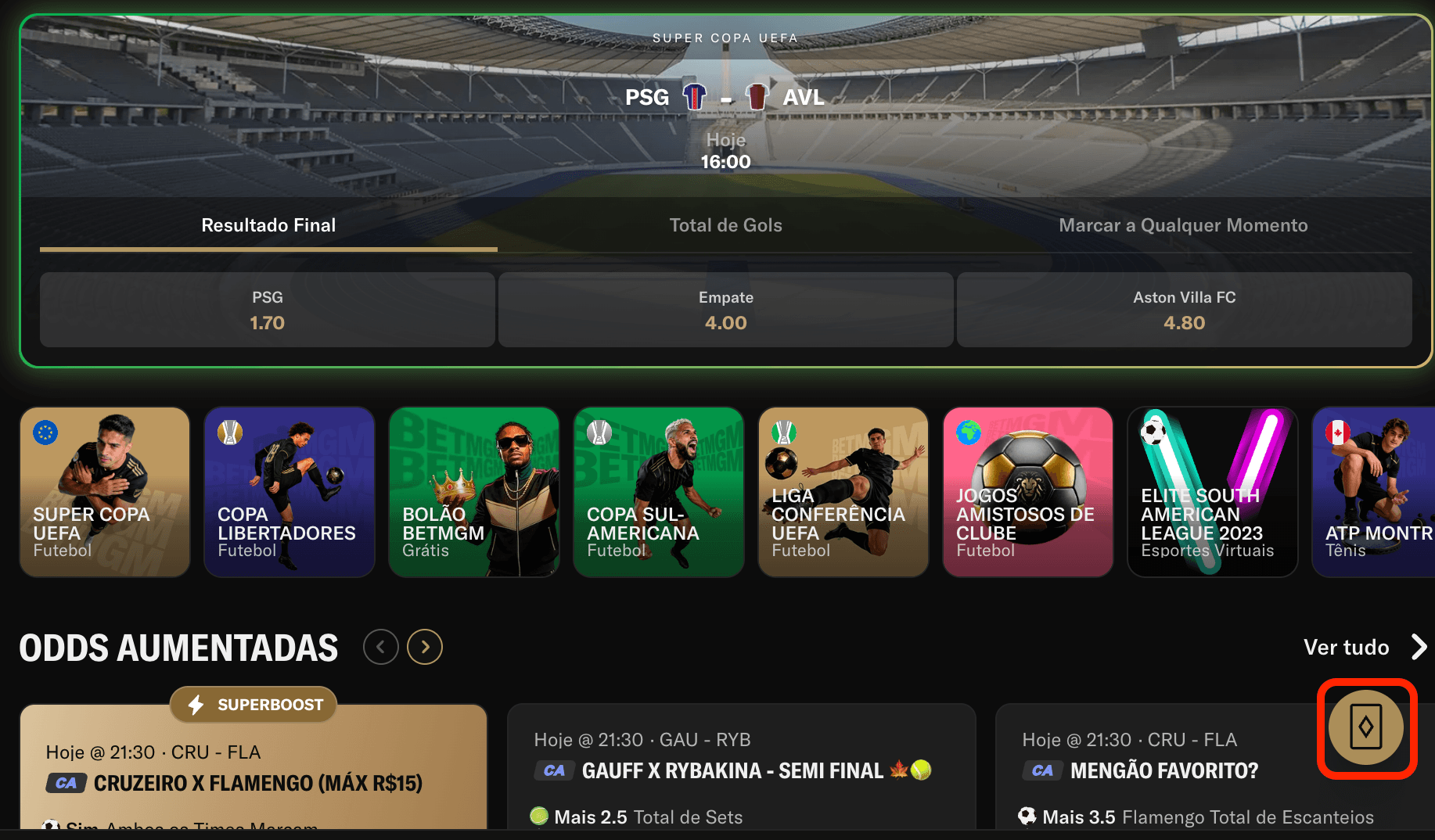 atalho jogos cassino