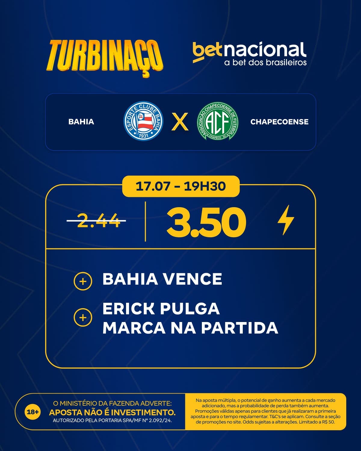 apostar bahia chapecoense