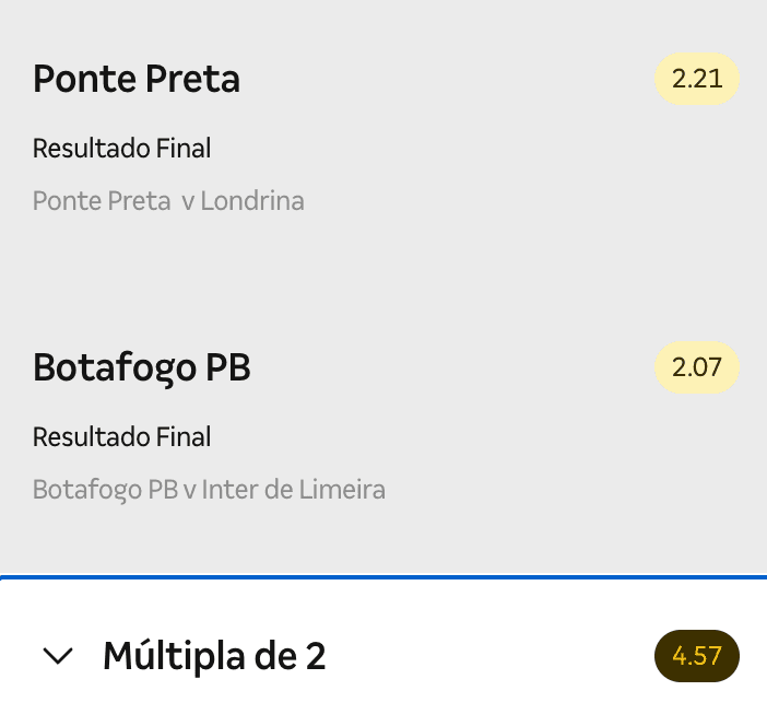 bilhete ousado 18.05