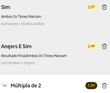 bilhete ousado 19.12