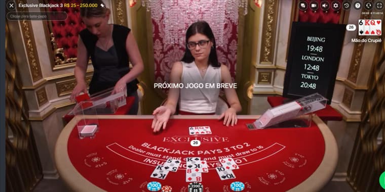 mesa de Casino Live Blackjack